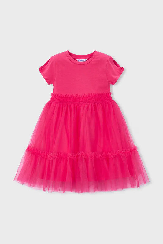 Mayoral Girls Raspberry Dress