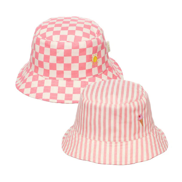 Rockahula Girls Candy Stripe Reversible Bucket Hat