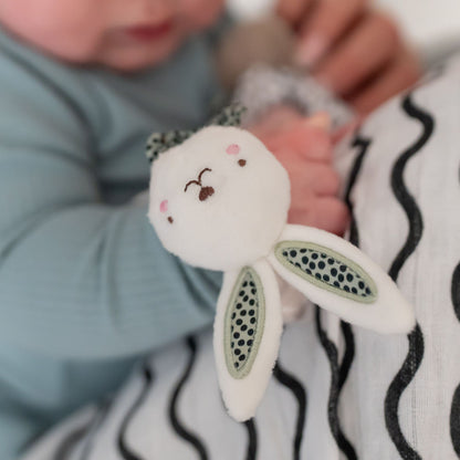 Ziggle Baby Girls Bunnies Wrist Rattles