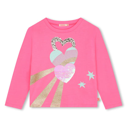 Billieblush Heart Pink Longsleeve T-Shirt