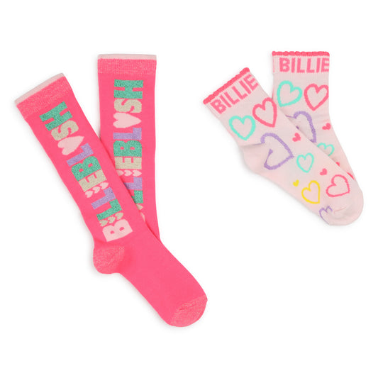 Billieblush Pink Glitter Socks Twin Pack