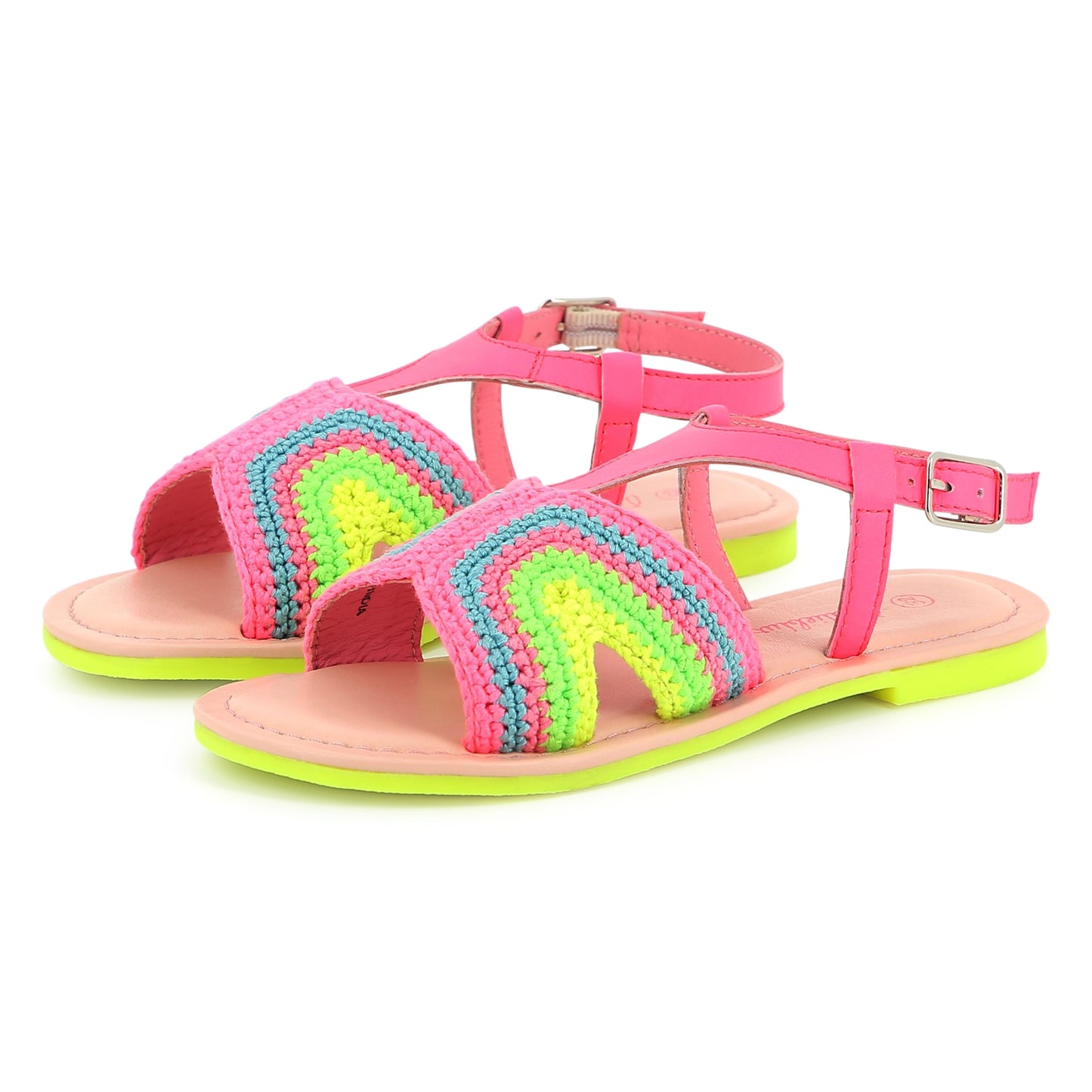 Billieblush Pink Rainbow Sandals