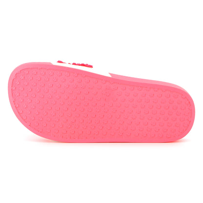 Billieblush Logo Pink Aqua Slides