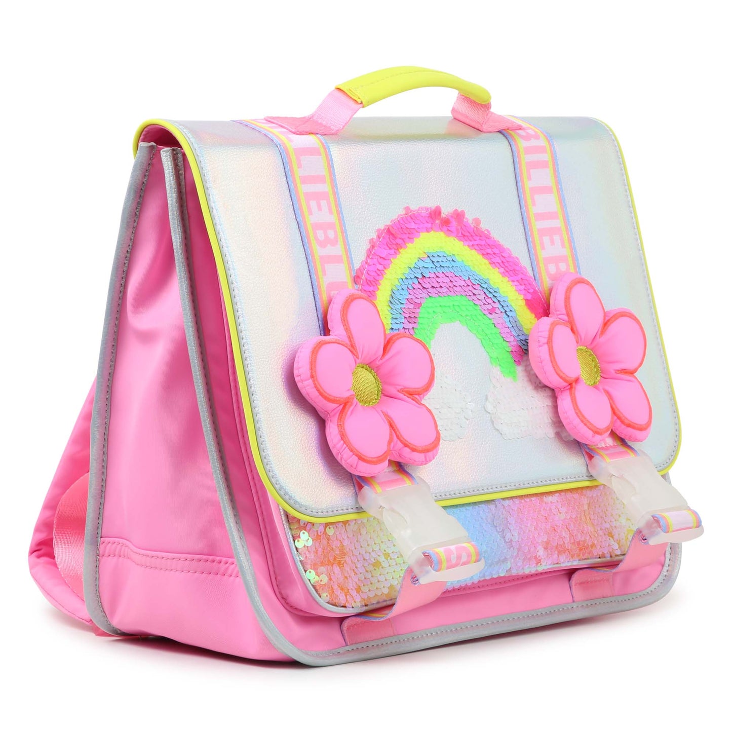 Billieblush Girls Rainbow and Flowers Schoolbag