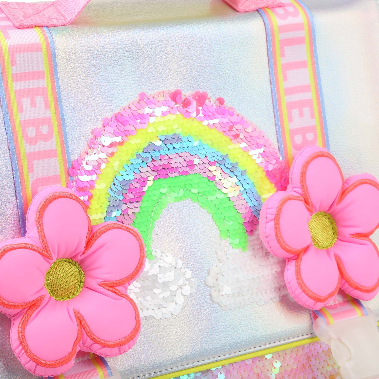 Billieblush Girls Rainbow and Flowers Schoolbag