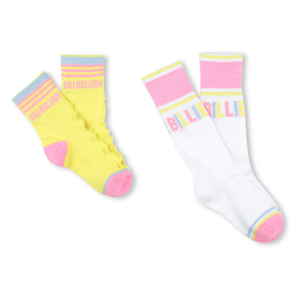 Billieblush Girls Logo Active Socks 2 pack