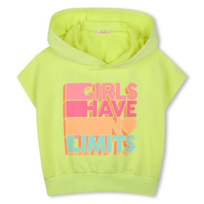 Billieblush Girls Ochre No Limits Sleeveless Party Sweatshirt