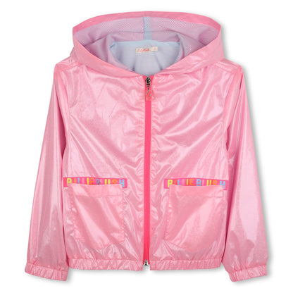 Billieblush Girls Pink Full Zip Windbreaker Jacket