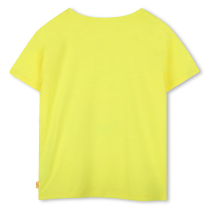 Billieblush Girls Lemon Happy Heart Summer T-Shirt