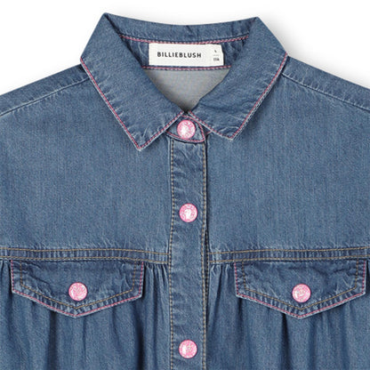 Billieblush Party Power Denim Dress