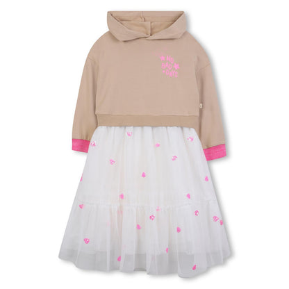 Billieblush Girls Jumper Dress With Attached Skirt