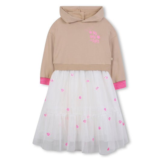 Billieblush Girls Jumper Dress With Attached Skirt