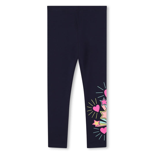 Billieblush Girls Navy leggings with Star Detail