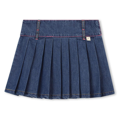 Billieblush Girls Denim Pleated Skirt