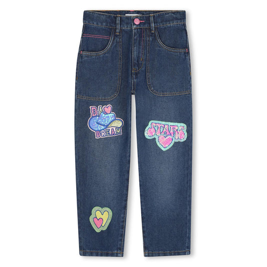 Billieblush Girls Indigo Blue Tight Leg Denim Jeans