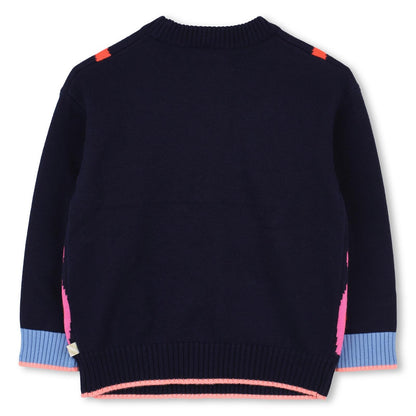 Billieblush Navy Pullover With Large Butterfly Print