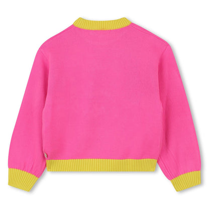 Billieblush Pink & Yellow Pretty Trouble Maker Jumper