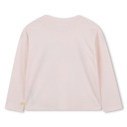 Billieblush Girls Pink Long sleeve Top With Horses