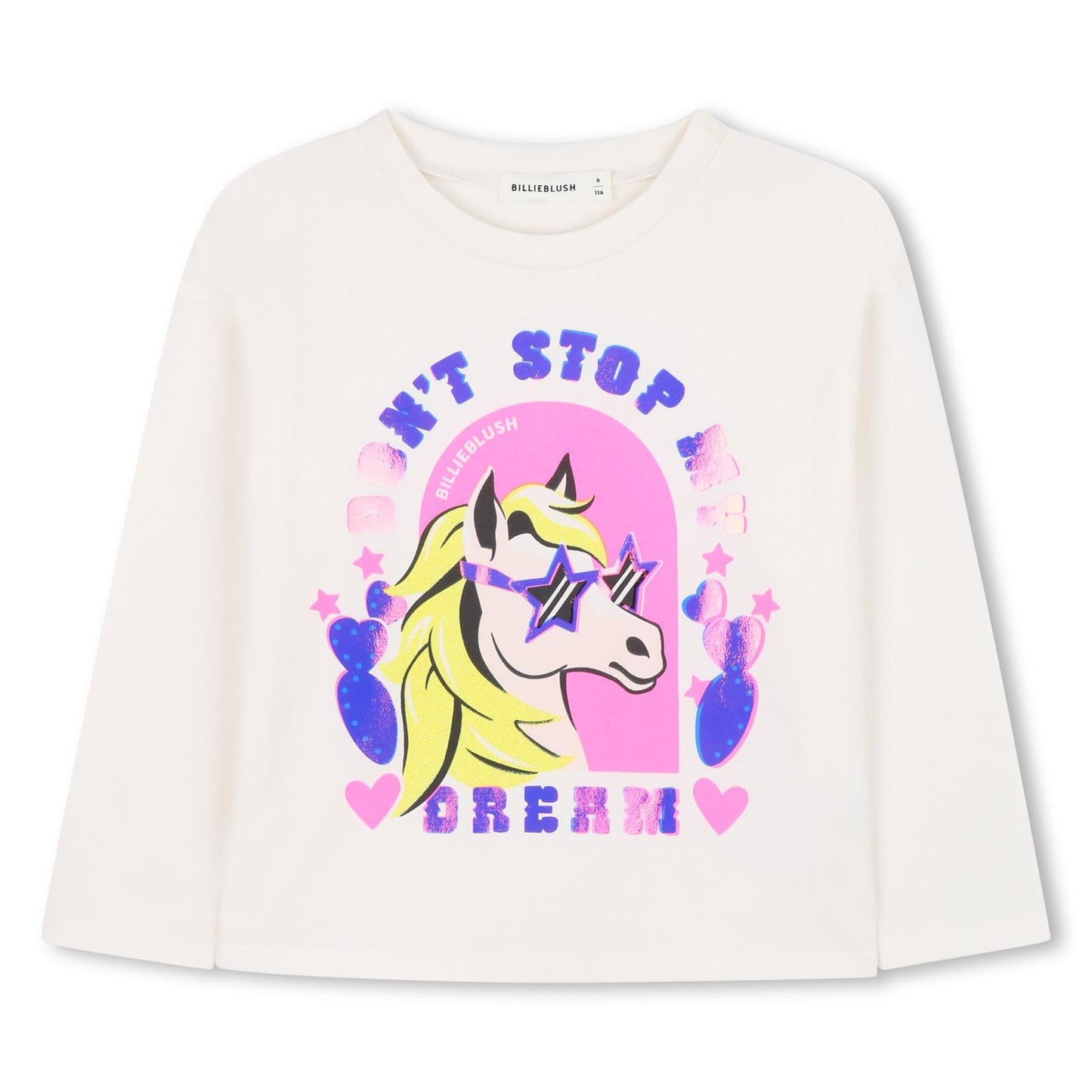Billieblush Girls Ivory Don't Stop My Dream Top