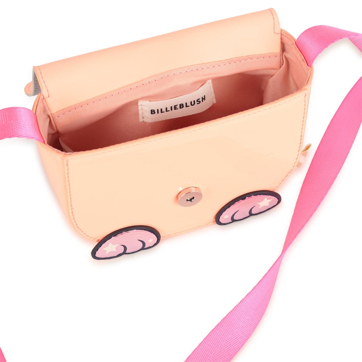 Billieblush Peach Sleeping Cat Handle Bag