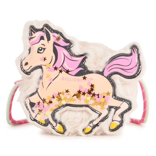 Billieblush Ivory Sparkling Horse Bag
