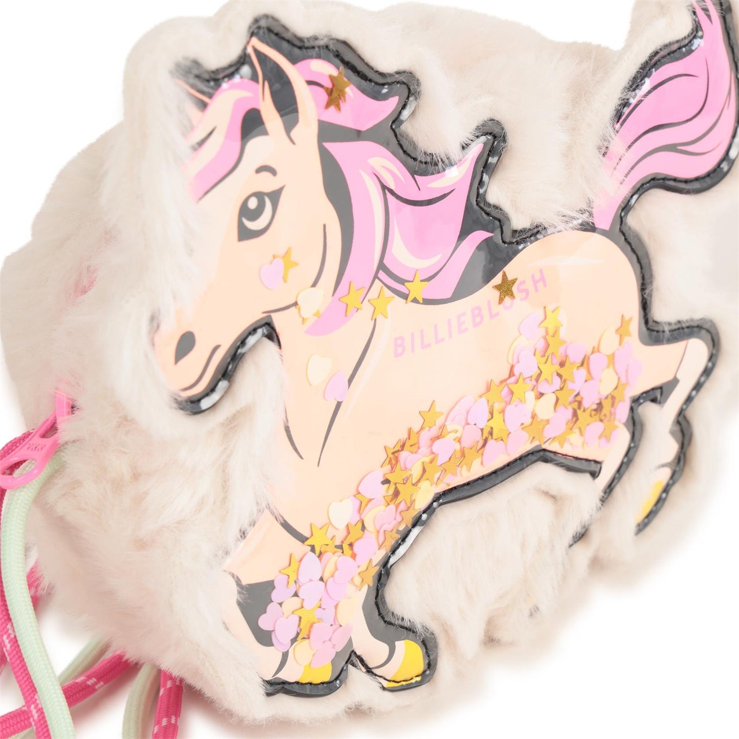 Billieblush Ivory Sparkling Horse Bag