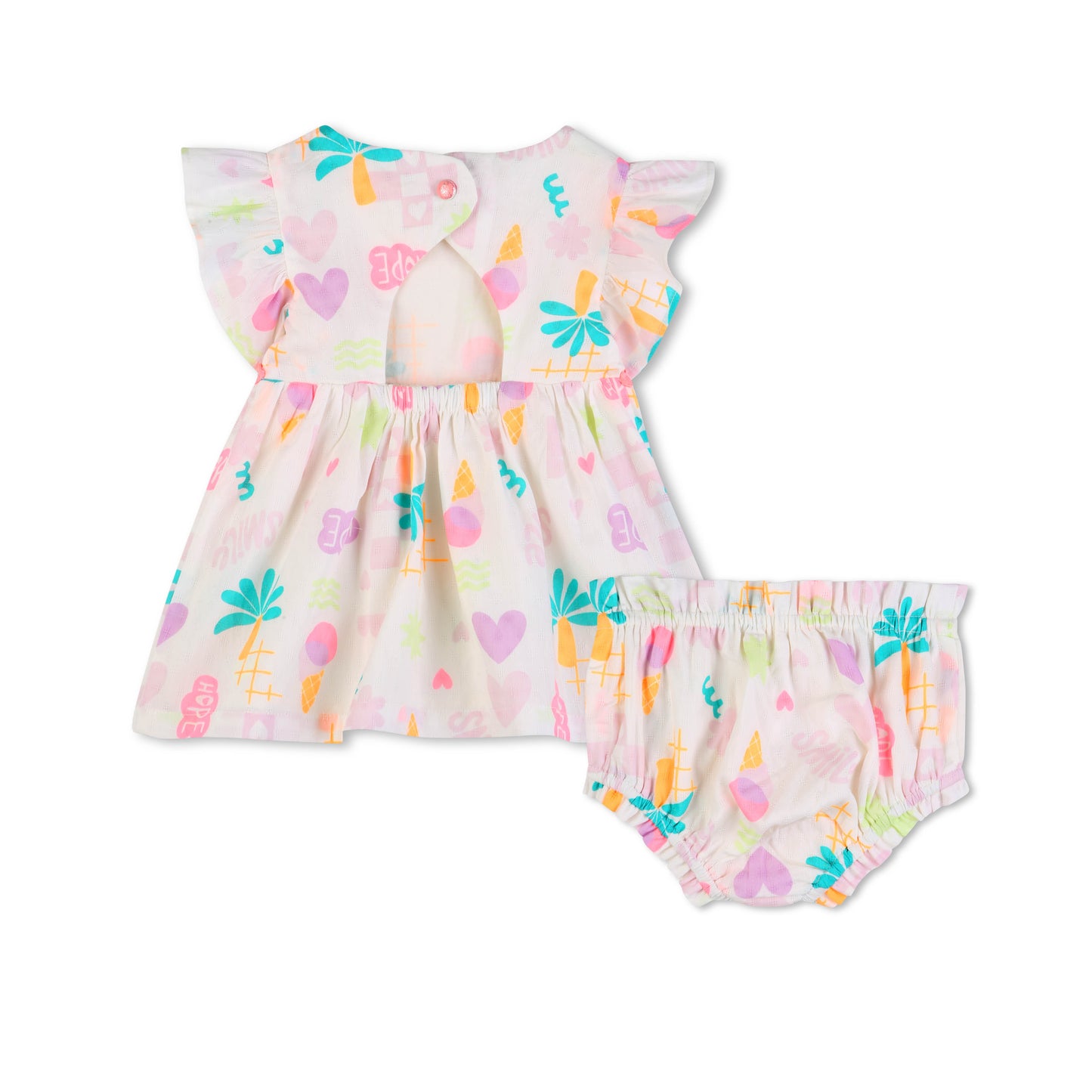 Billieblush Girls Colourful Dress and Bloomers Set