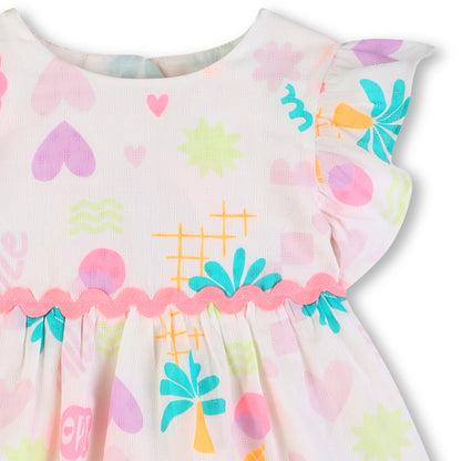 Billieblush Girls Colourful Dress and Bloomers Set