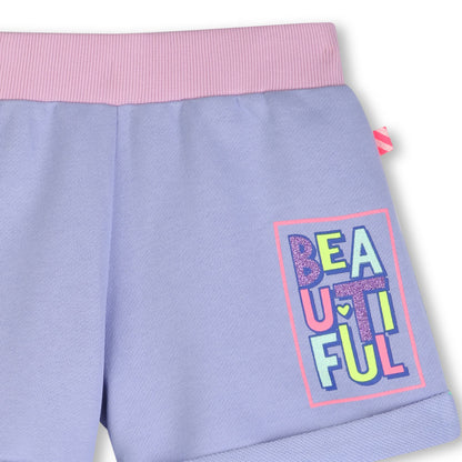 Billieblush Girls Lilac Jersey Shorts