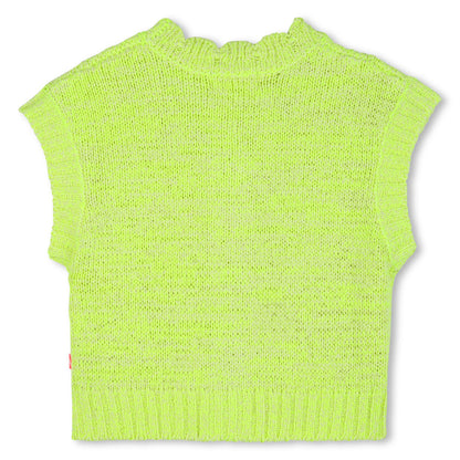 Billieblush Yellow Short Sleeve Knitted Cardigan