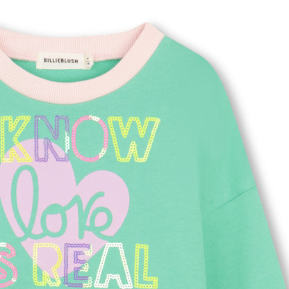 Billieblush Girls Green Sweatshirt