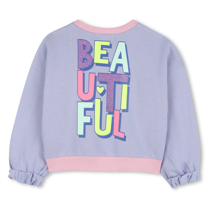 Billieblush Girls Pale Blue Beautiful Sweatshirt