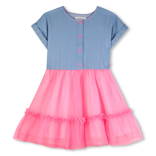 Billieblush Girls Pink and Blue Dress