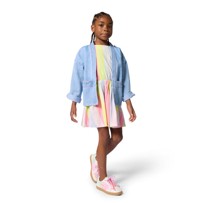 Billieblush White and Pink Trainers