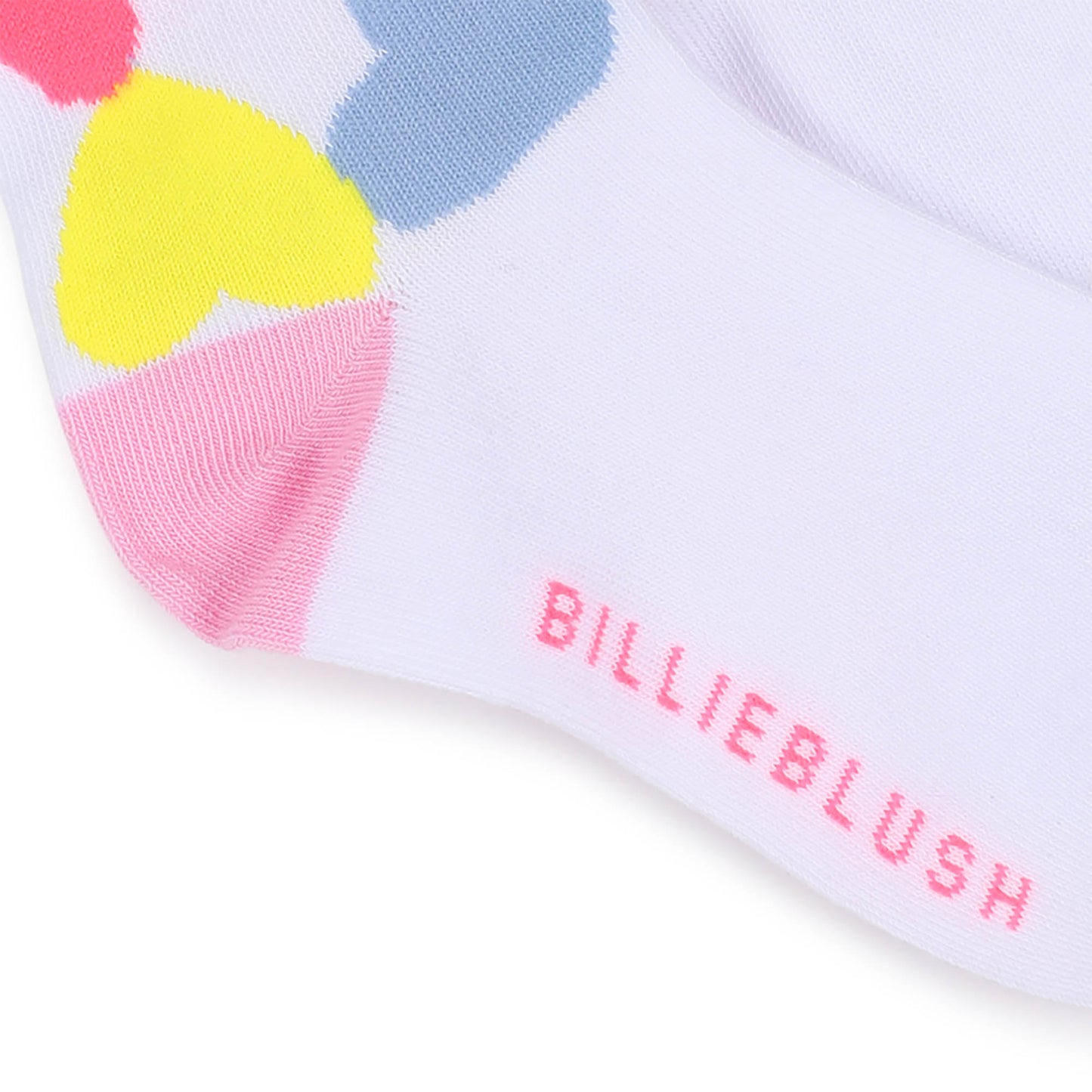 Billieblush Socks With Multicolour Hearts and Frill