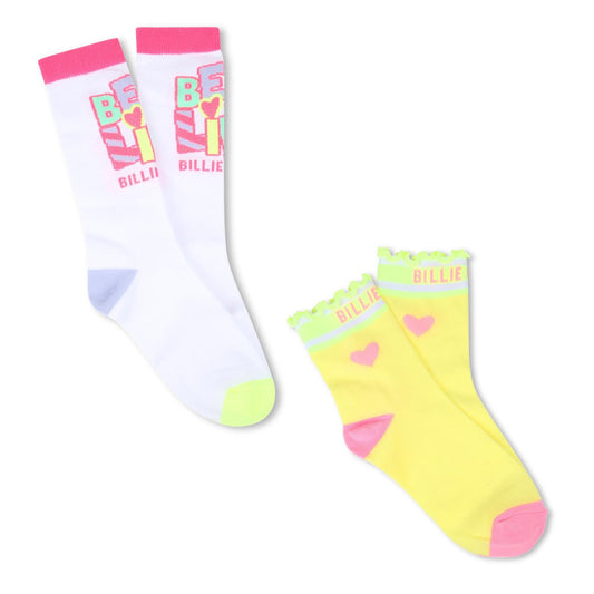 Billieblush Girls Yellow Socks Hearts