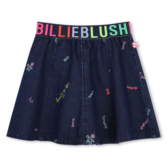 Billieblush Girls Blue Denim Skirt