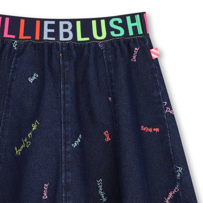 Billieblush Girls Blue Denim Skirt