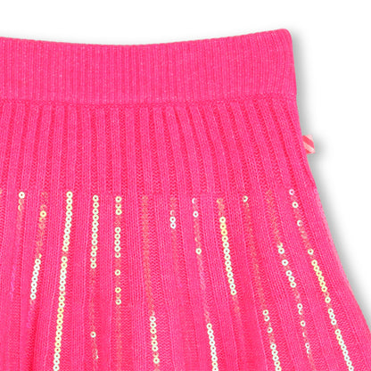 Billieblush Girls Pink Sequin Skirt