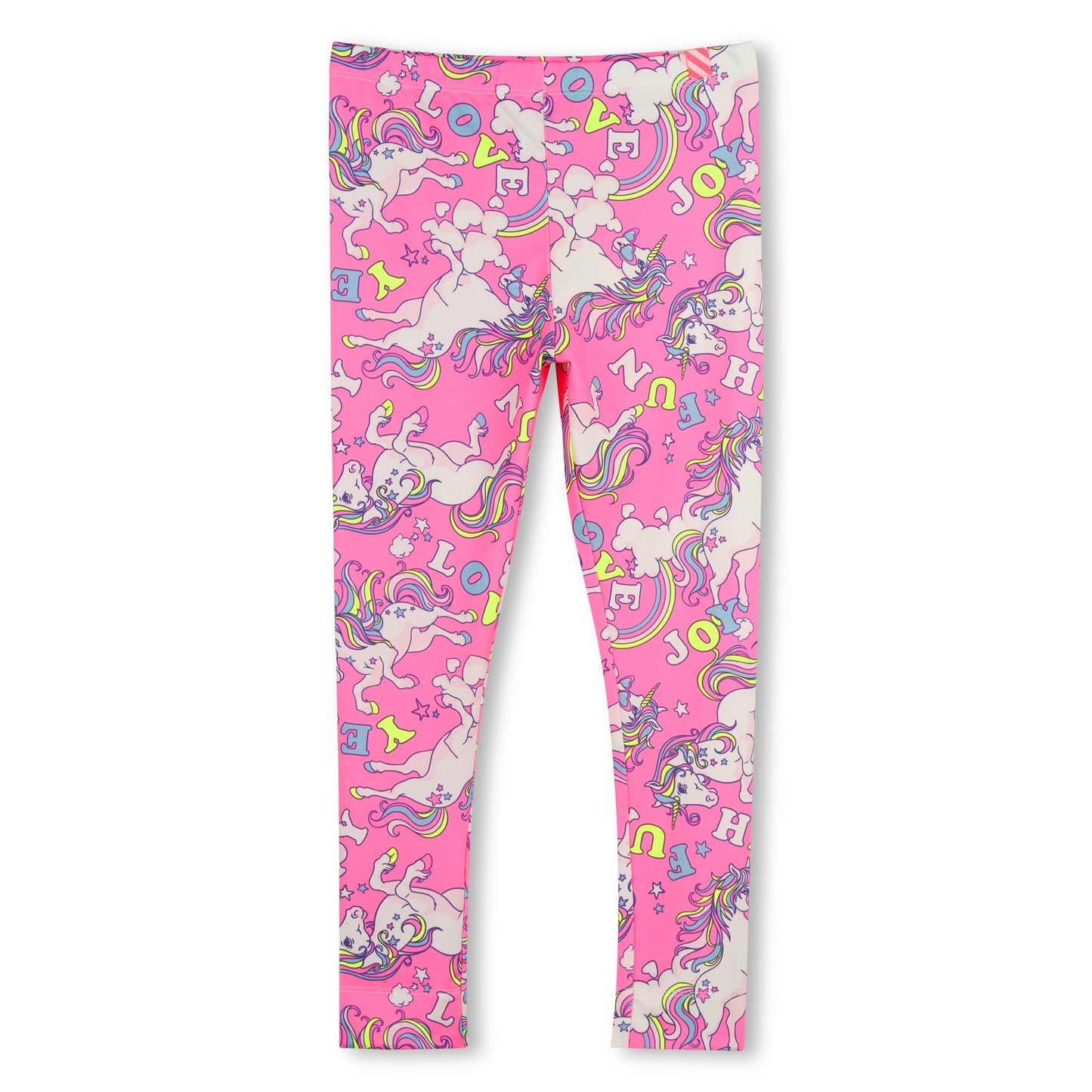 Billieblush Girls Pink Unicorn Design Leggings