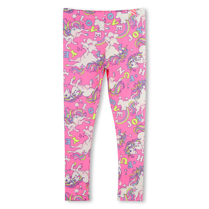 Billieblush Girls Pink Unicorn Design Leggings