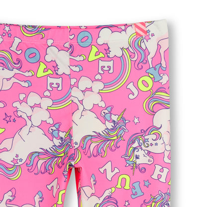 Billieblush Girls Pink Unicorn Design Leggings