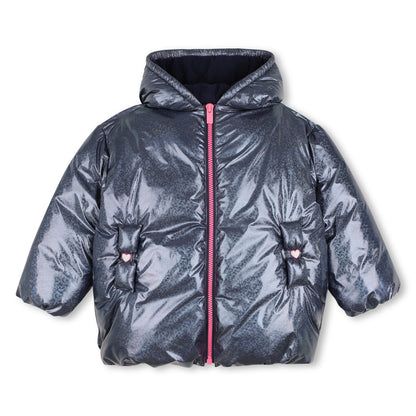 Billieblush Girls Navy Puffer Jacket Coat