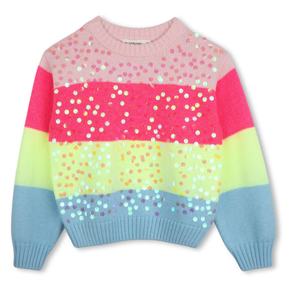 Billieblush Girls Striped Multicoloured Pullover