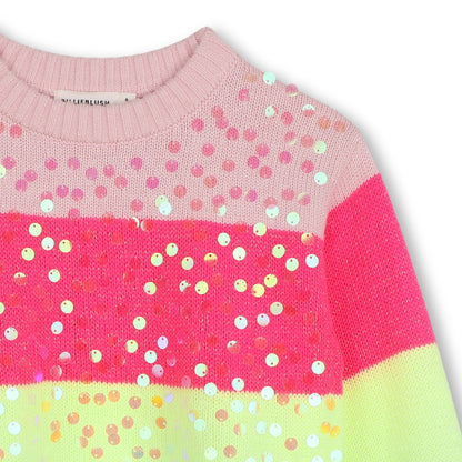 Billieblush Girls Striped Multicoloured Pullover