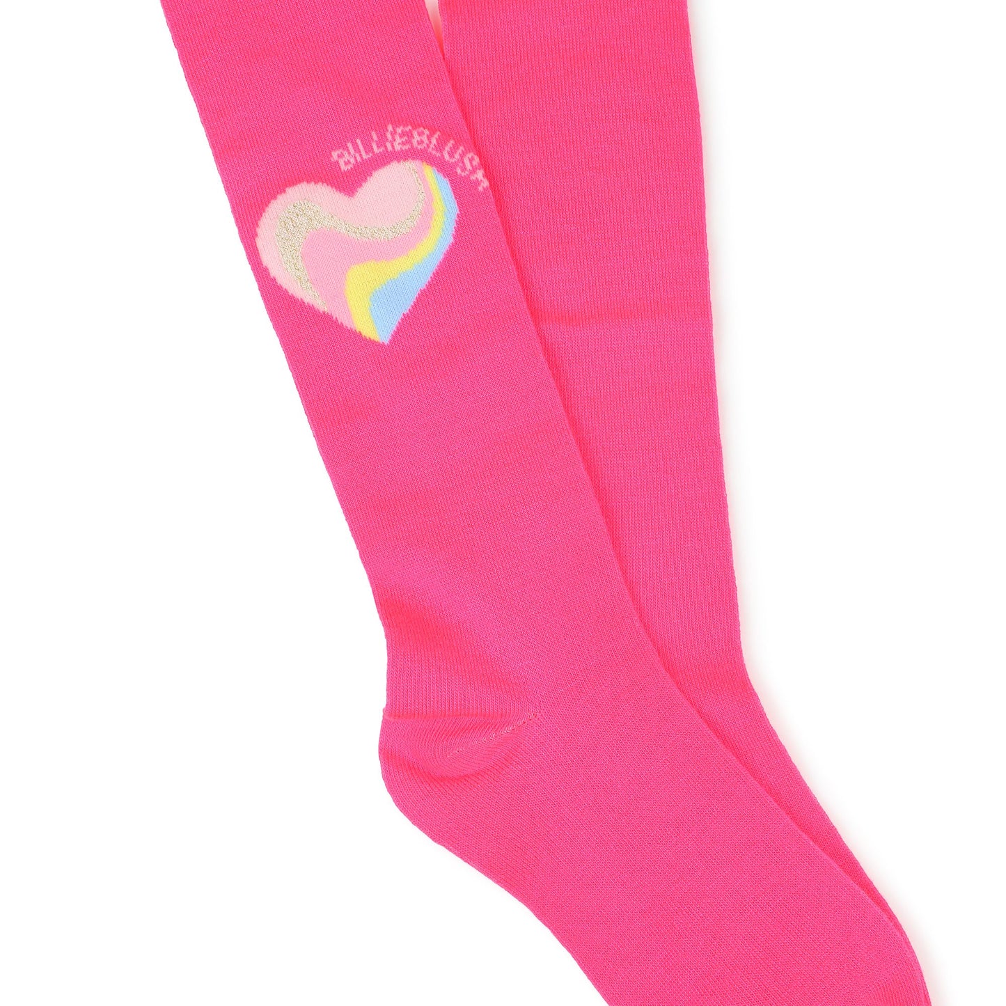 Billieblush Girls Pink Heart Tights