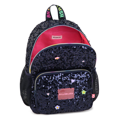 Billieblush Girls Navy Sequin Rucksack School Bag