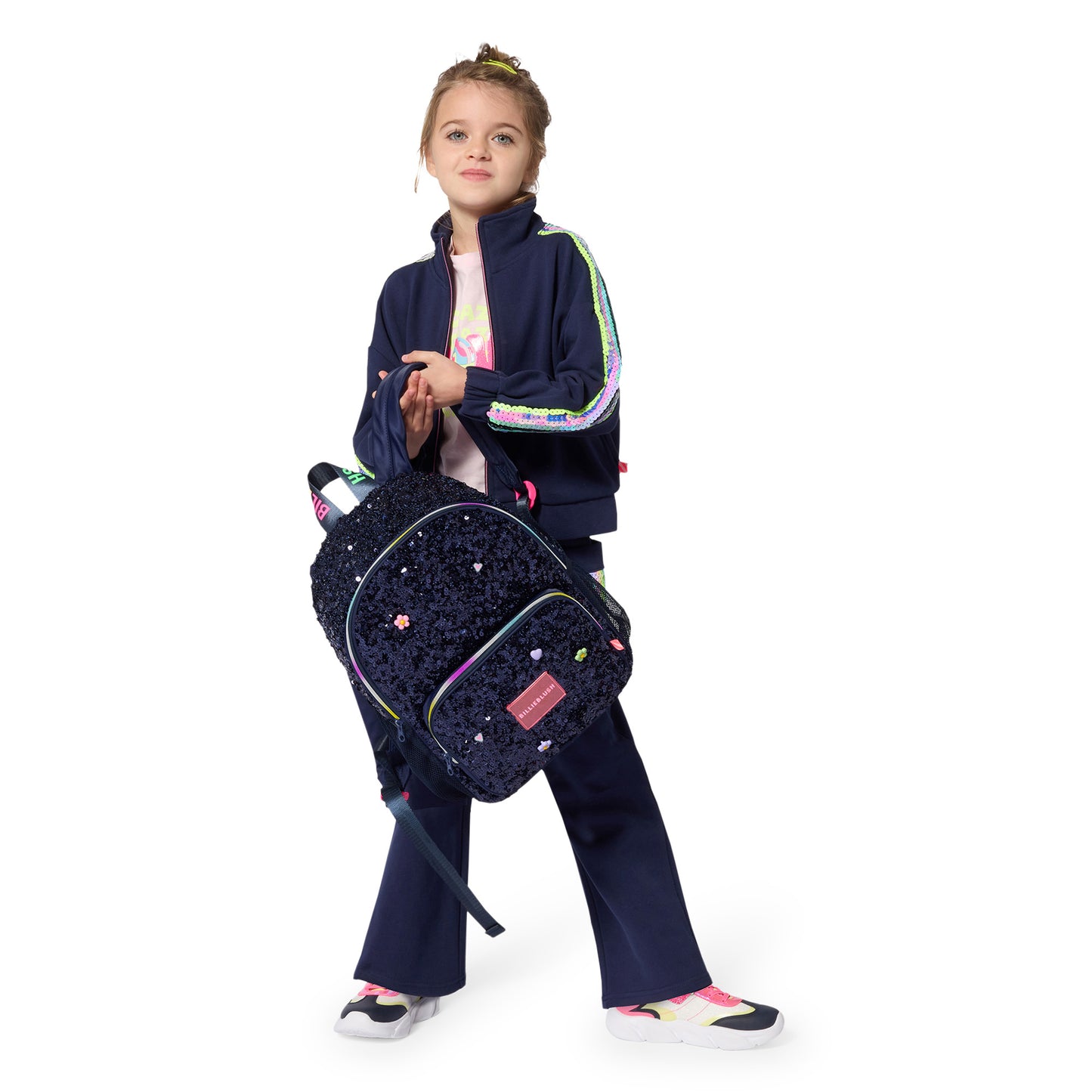 Billieblush Girls Navy Sequin Rucksack School Bag