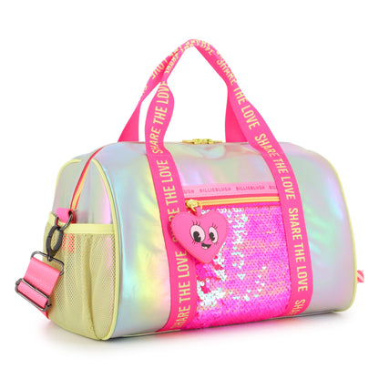 Billieblush Girls White and Pink Bowling Bag