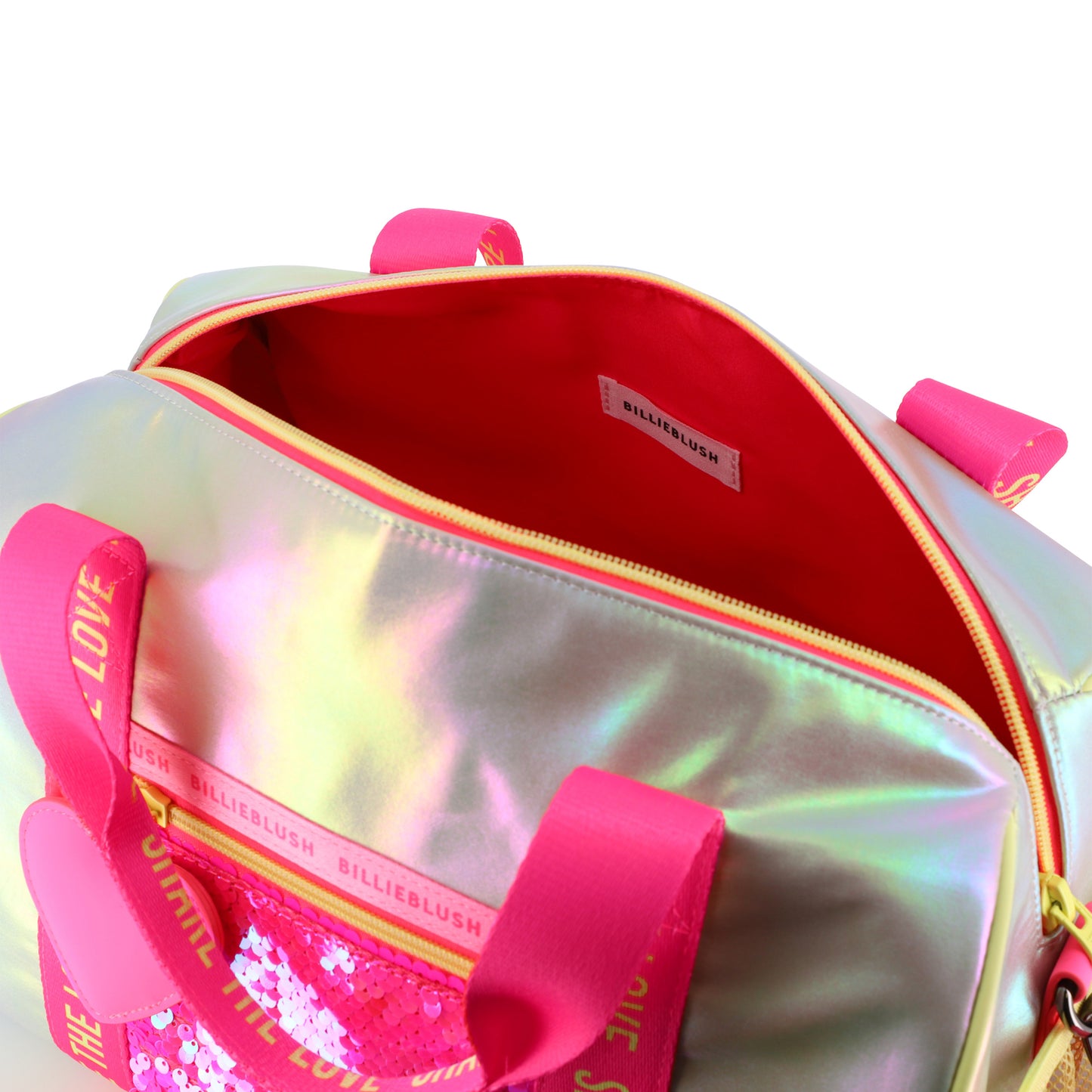 Billieblush Girls White and Pink Bowling Bag